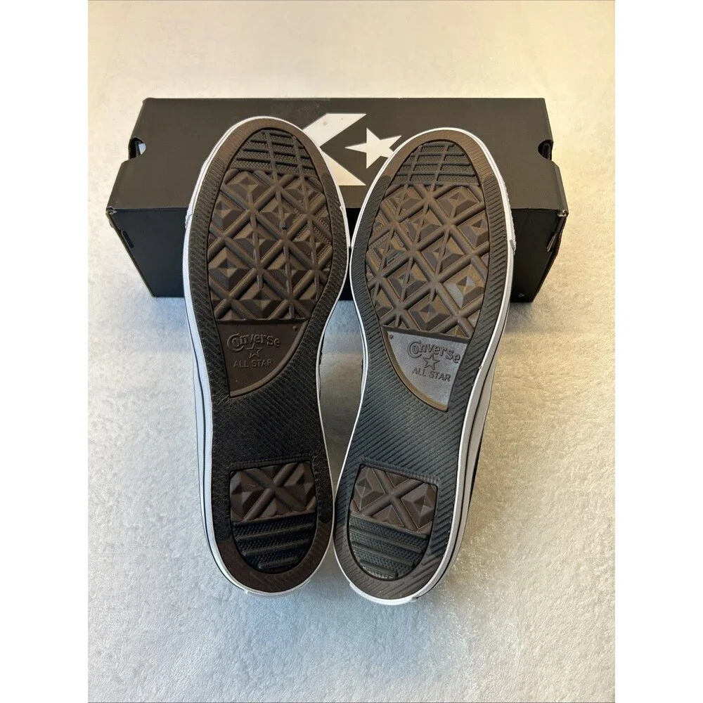 Converse Jack Purcell All Star Canvas Low Unisex Sneakers Black /White M 10 W 12